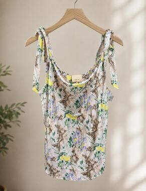 NWOT: Cinq a Sept Lavender Floral Blouse Size M
